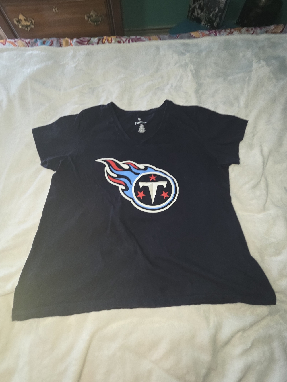 Fanatics Women's Navy Tennessee Titans Short Sleeve Tee